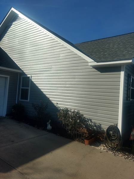 Grey Siding on Back of House, Fayetteville NC Siding Contractor