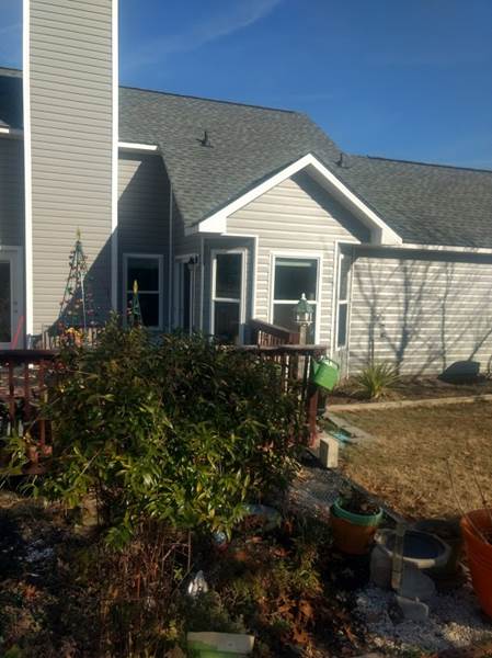 Grey Siding on Front of Home, Fayetteville NC Siding Contractor