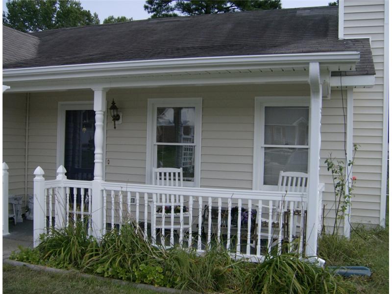 New Siding on Home's Front Porch | Siding Contractor | Fayetteville, NC