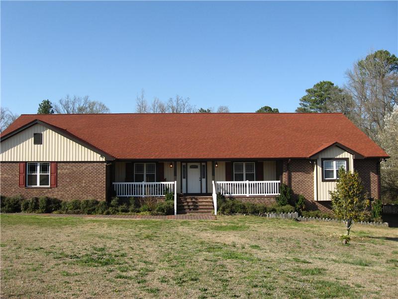Brown House with New Siding | Siding Contractor | Fayetteville, NC