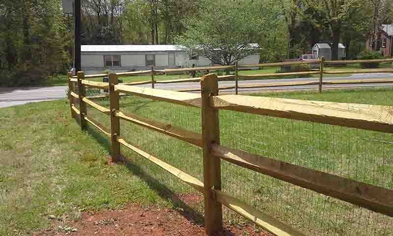 Wooden Split-rail Fence — Hickory, NC — Fister Fence of Hickory LLC