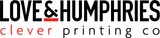 The logo for love & humphries clever printing co.