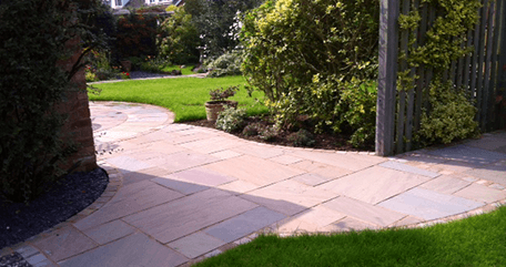 paved garden path