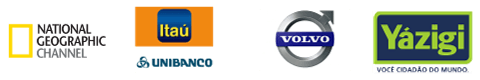 Nacional Geographic, Itaú & Unibanco, Volvo, Yázigi