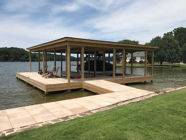 residential-boat-dock-in-water-valley-mississippi-built-by-super-duty-boat-docks-and-lifts
