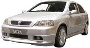 Silver Vauxhall Astra car