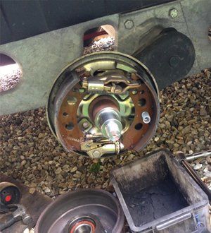 Caravan servicing