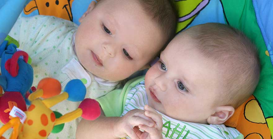 Two cute babies