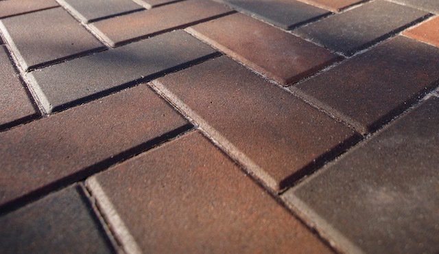 A block paved driveway