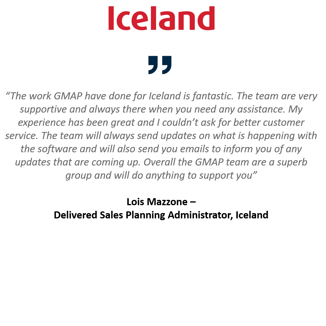 Grocery retailer Iceland ran catchment analysis in the MVPLUS location intelligence tool to plan food deliveries