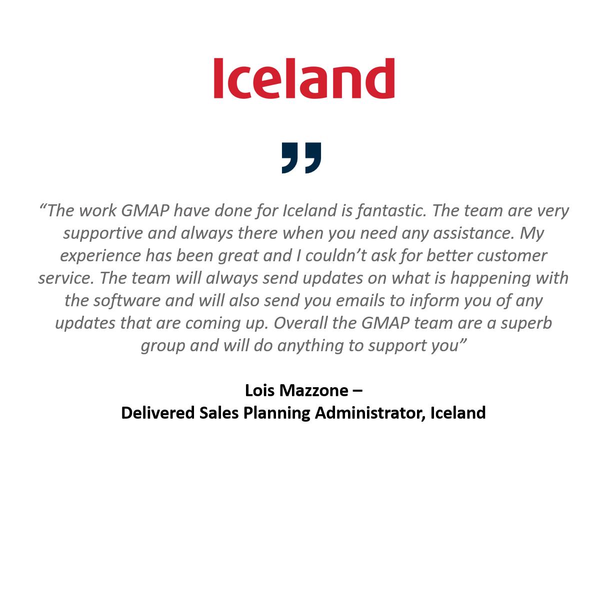 Grocery retailer Iceland ran catchment analysis in the MVPLUS location intelligence tool to plan food deliveries