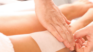 leg waxing