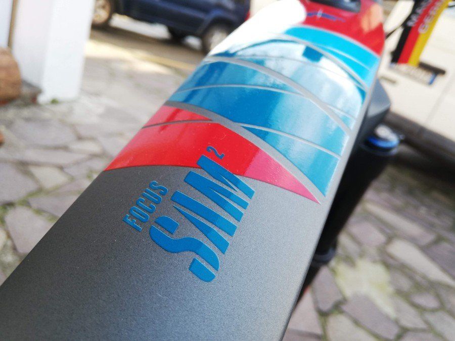 Dettagli del logo di una bicicletta