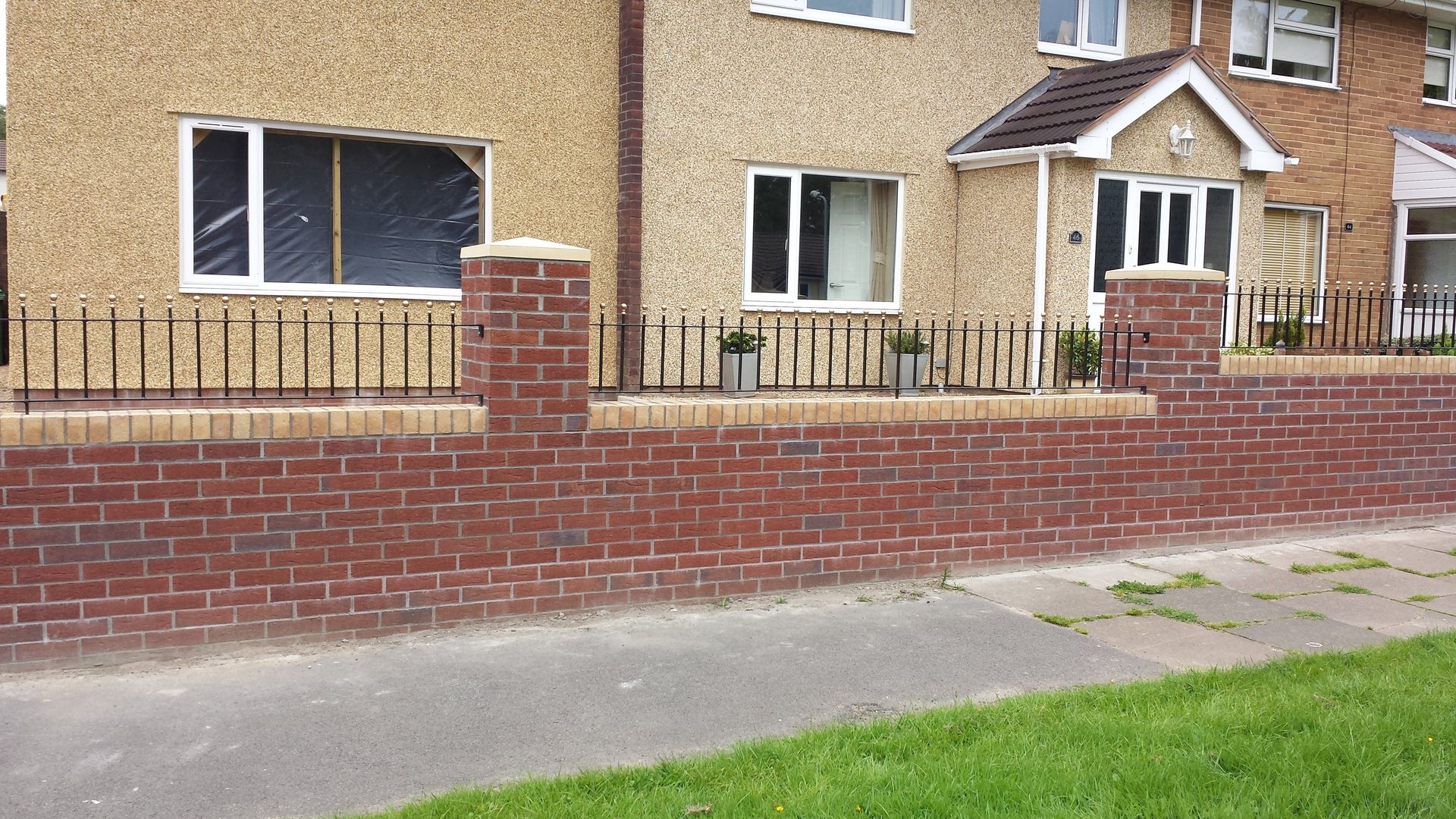 brick fence