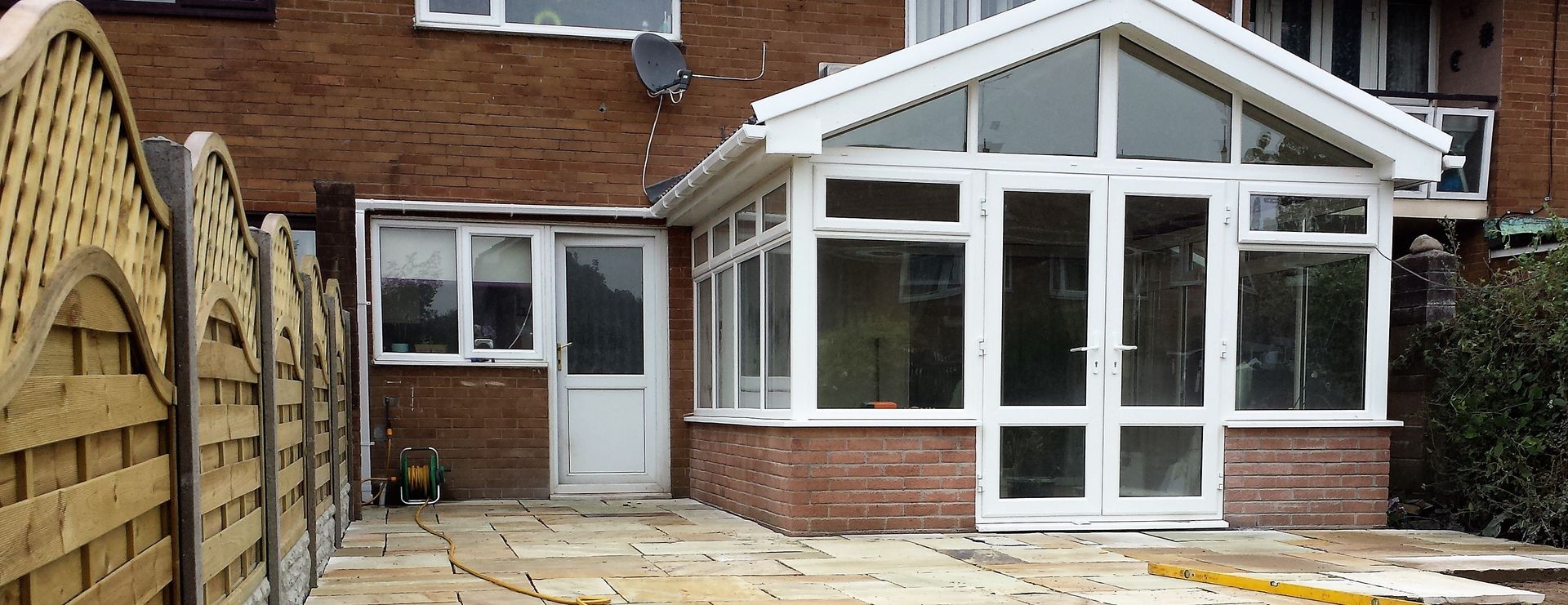 brick wall conservatory
