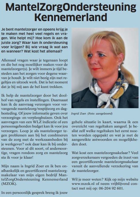 mantelzorg Kennemerland mantelzorgmakelaar beverwijk ijmond