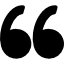 left quote marks