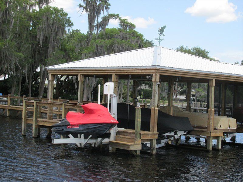Jet Ski on a Dock — Clermont, FL — Florida Dock & Boat Lifts