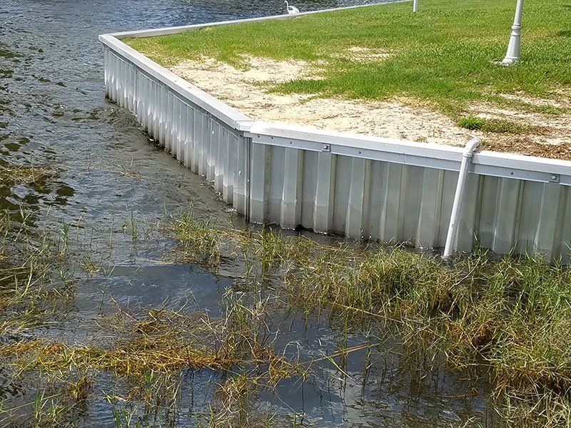 Metal Seawall — Clermont, FL — Florida Dock & Boat Lifts