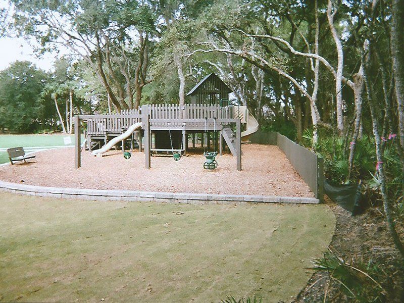 Wooden Playground on a Park — Clermont, FL — Florida Dock & Boat Lifts