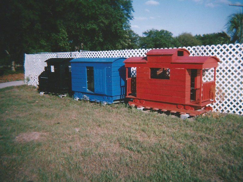 Colorful Train Playground — Clermont, FL — Florida Dock & Boat Lifts