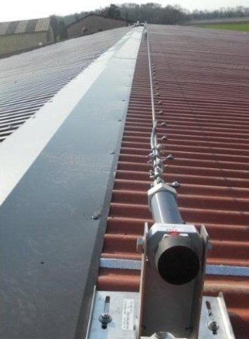 Linea vita su tetto