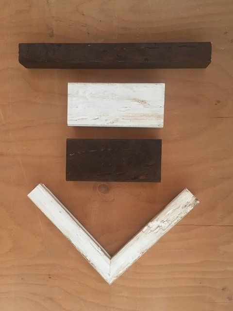 cornice asta marrone bianco