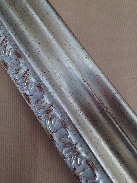 cornice asta intagliata argento