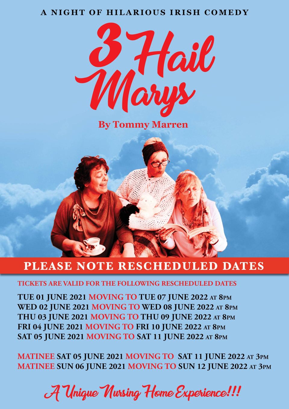 3 Hail Marys Rescheduled Olympia Theatre