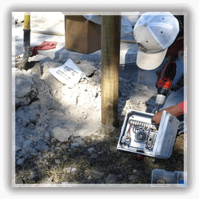 Septic Contractors — A Man Installing a Septic System in Alvin, TX Septic Contractors — A Man Installing a Septic System in Alvin, TX