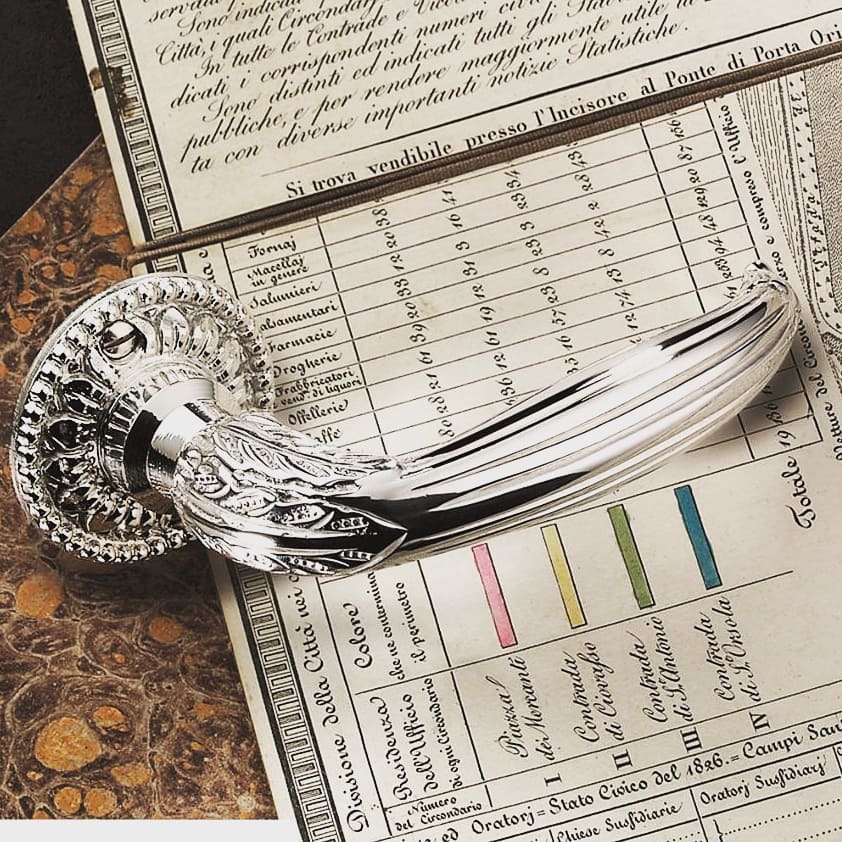 maniglia color argento