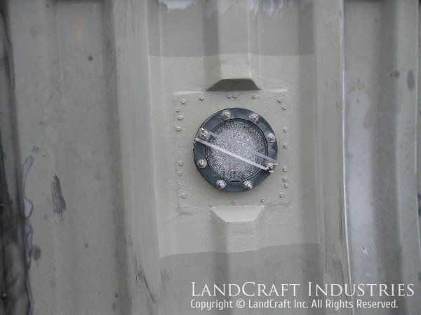 Cooling tower custom window installation