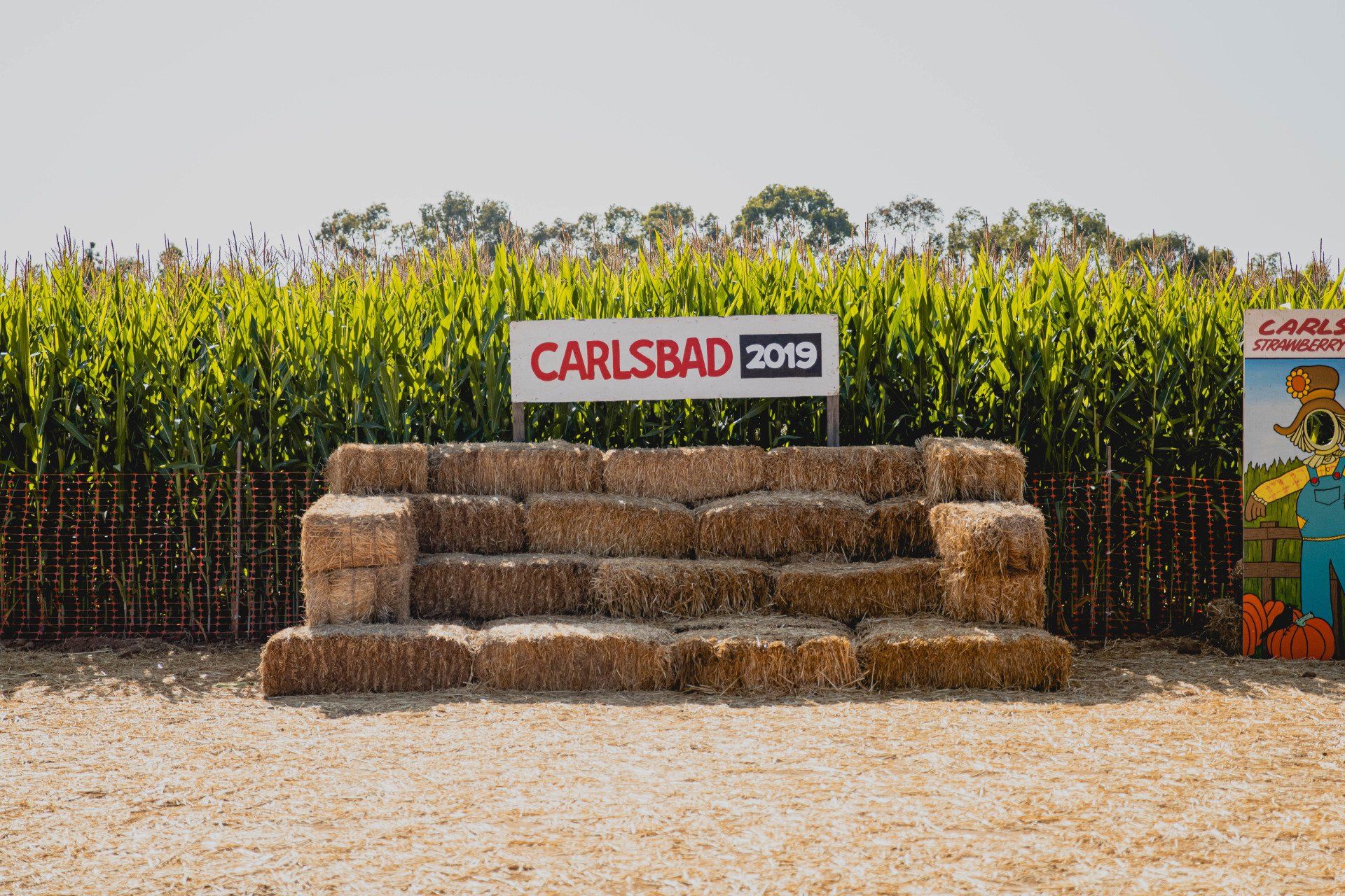 A sign that says carlsbad 2019 on it