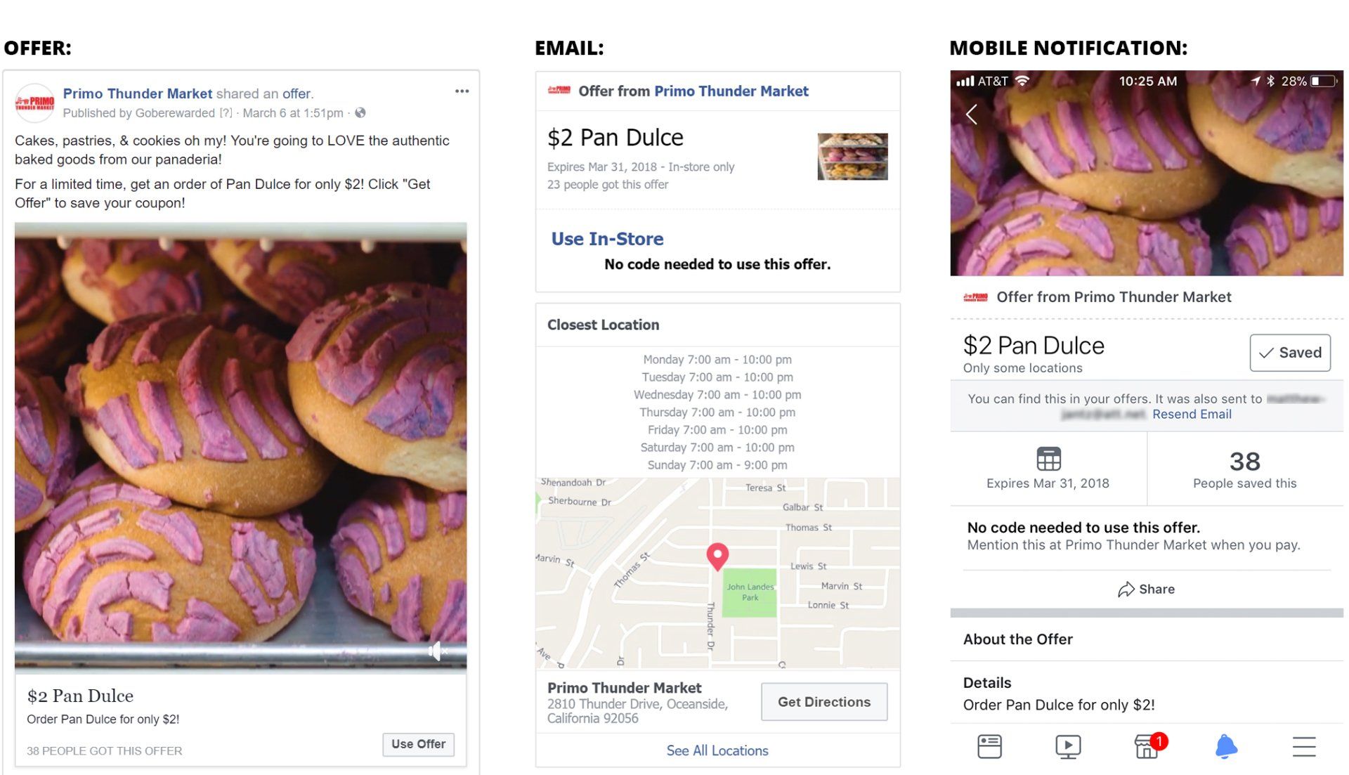 A bunch of purple donuts are on a phone screen