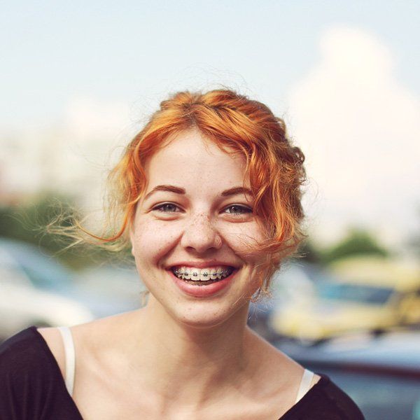girl with braces