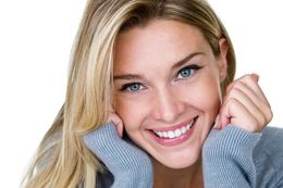 woman smiling