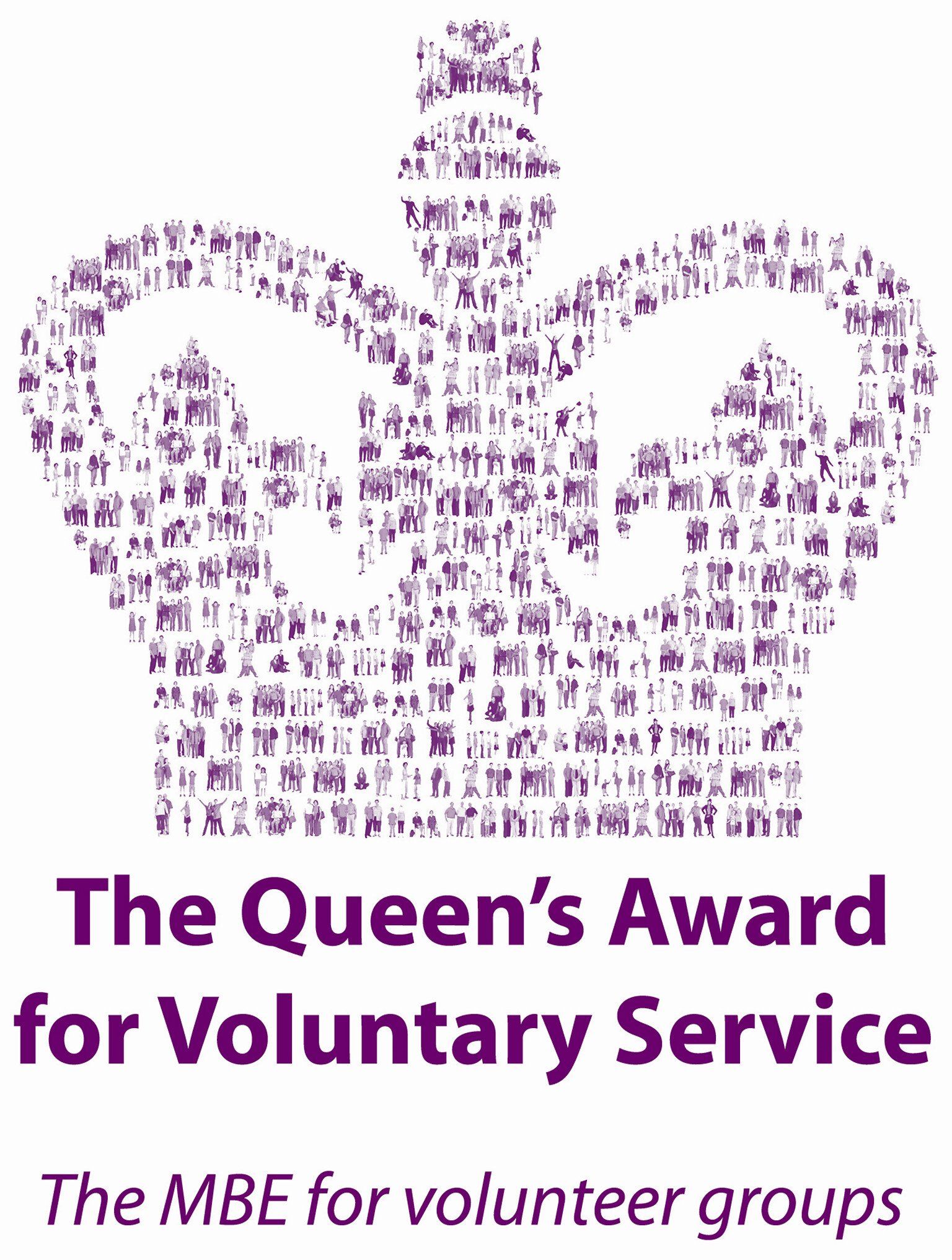 The logo for the Queens Award for Voluntart Service