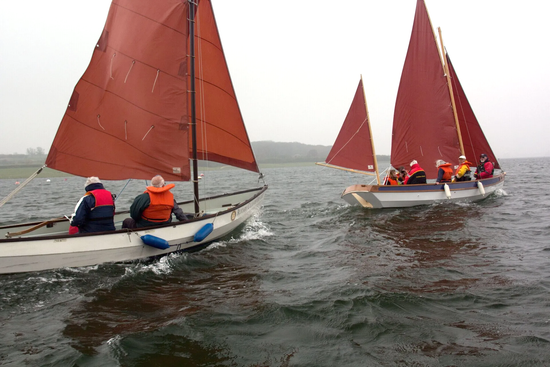 Drascombe Longboat sailing