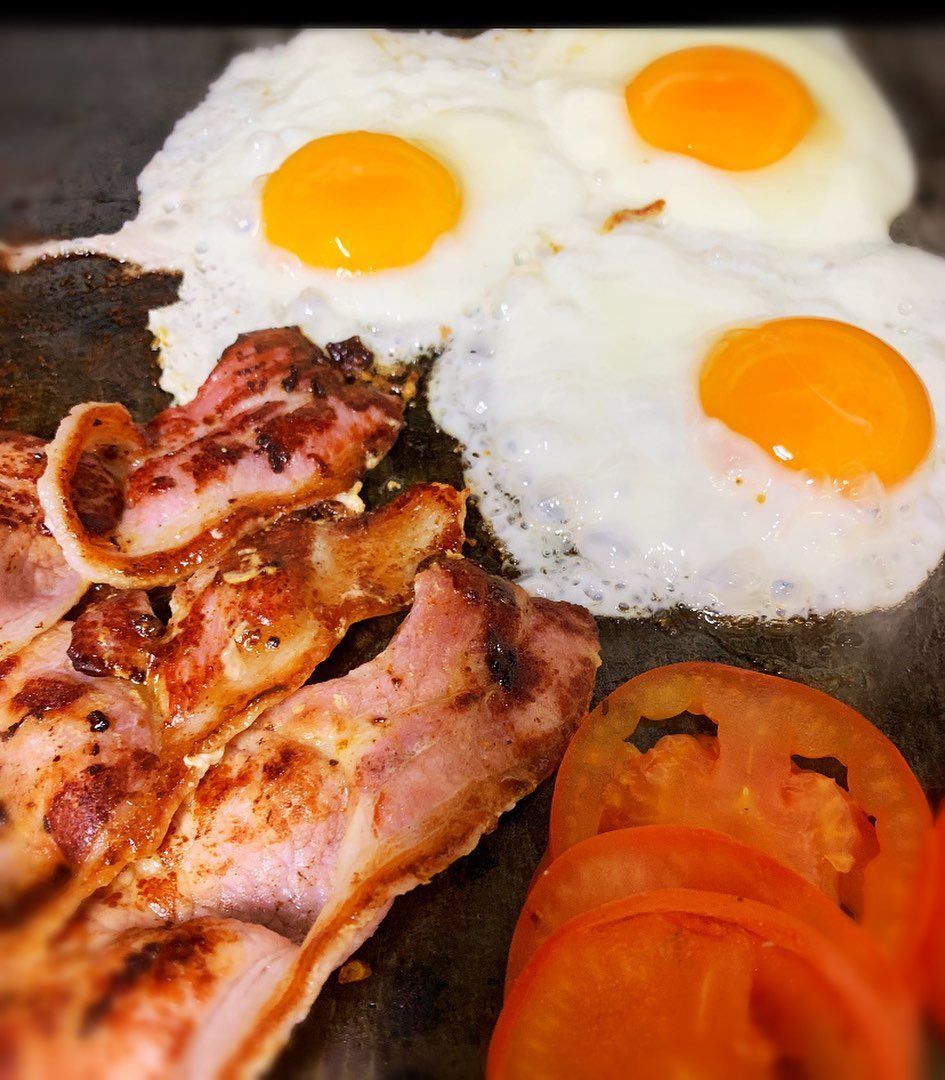 Bacon and egg sandwich