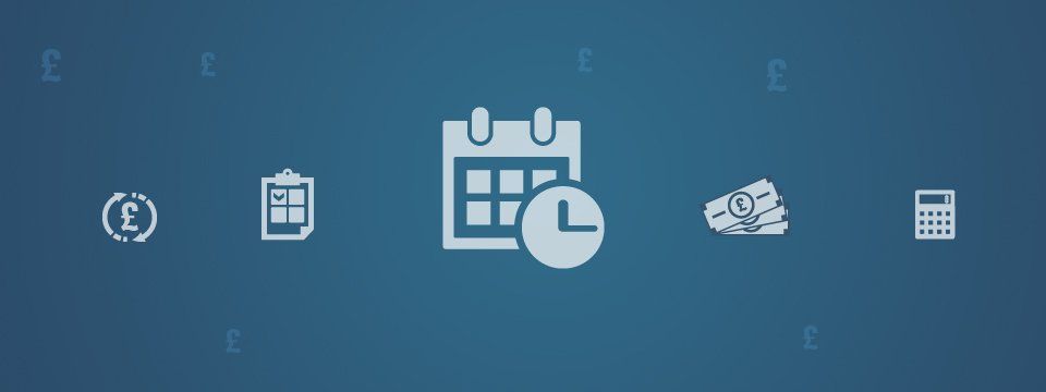 a graphic of pound and a calculator
