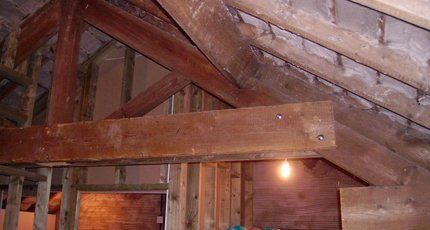 Roof structures in a new build