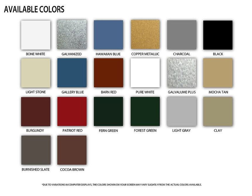 Available Color — Metal roofs in Riceville, TN