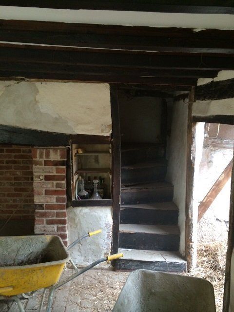 Internal room prior to sand blasting