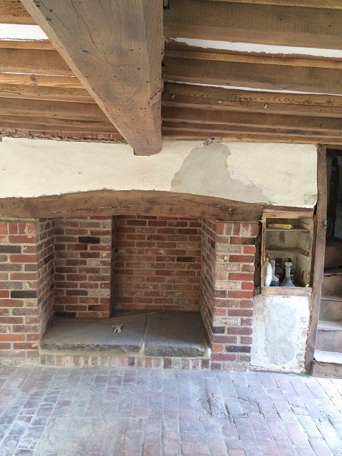 Internal room and beams sand blasted