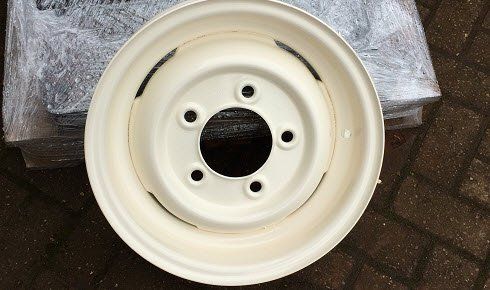 Spray painted wheel