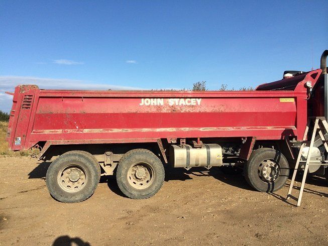 Lorry in need of shot blasting