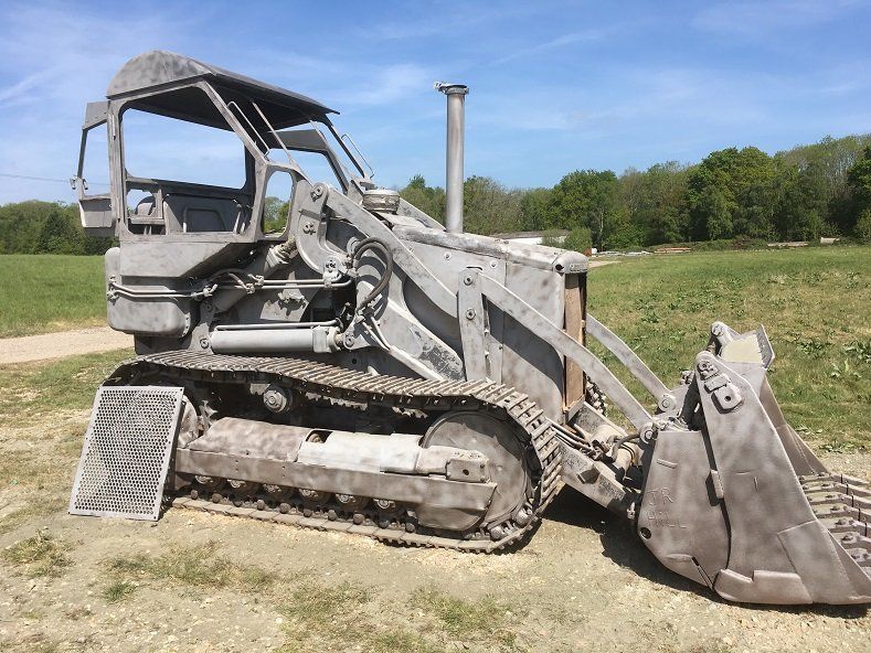Blasted bull dozer