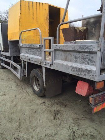 Works lorry shot blasted