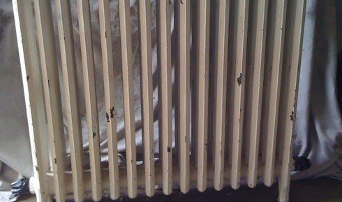 Radiator shot blasting (before picture)