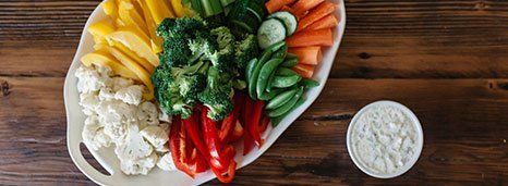 Crispy Crudites with Herb Dip